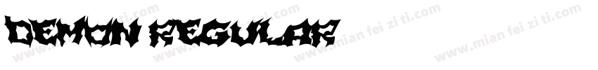 DEMON REGULAR字体转换